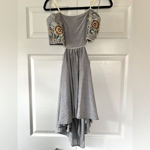 Promesa Brand- light blue floral embroidered dress